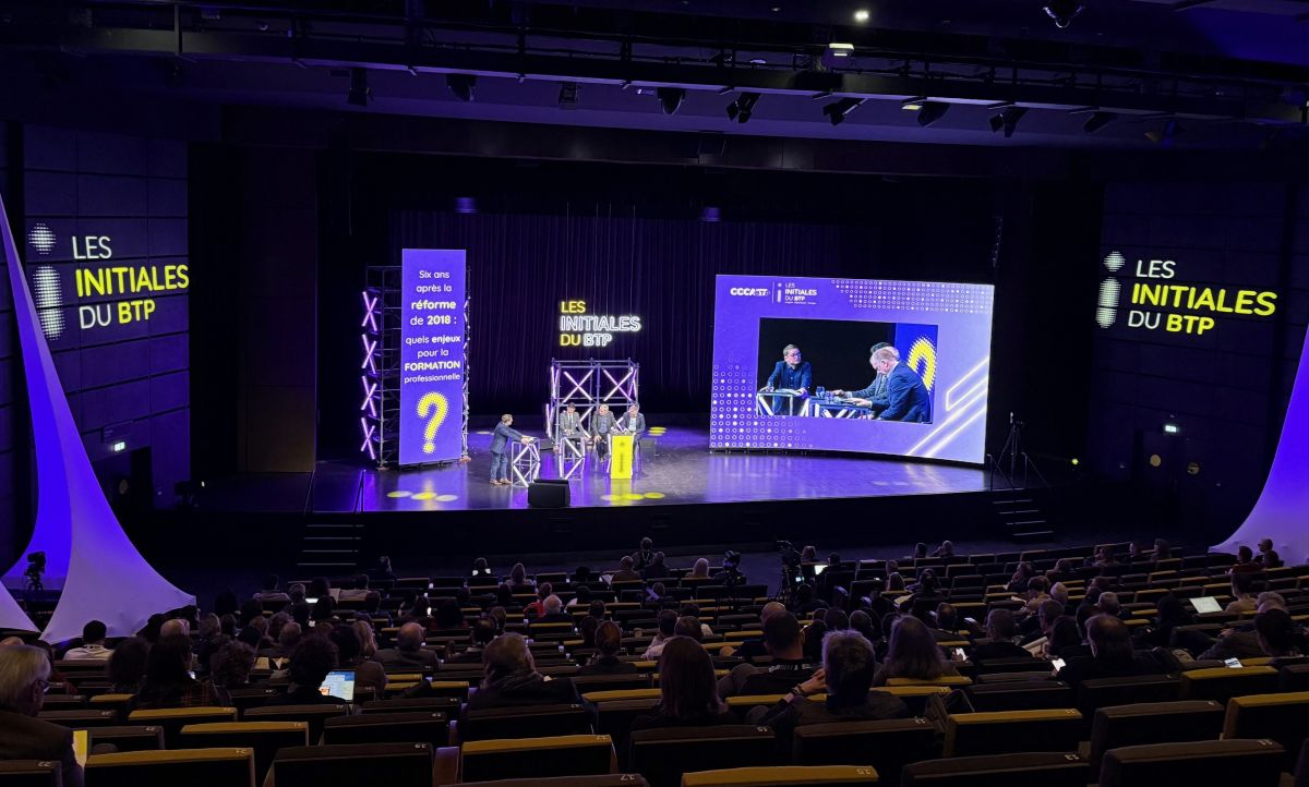 Photo de la conférence "Six ans après le réforme de 2018, quels enjeux pour la formation professionnelle ?" © CCCA-BTP